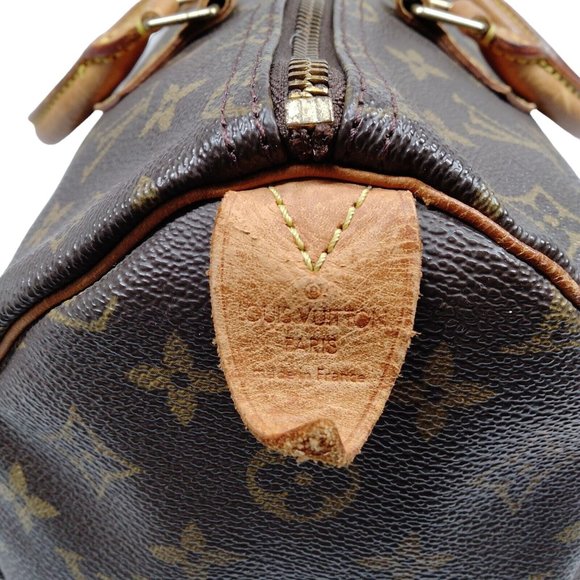 Authentic Louis Vuitton Satchel Bag Speedy 35 Monogram Used LV Handbag Vintage - Picture 4 of 10